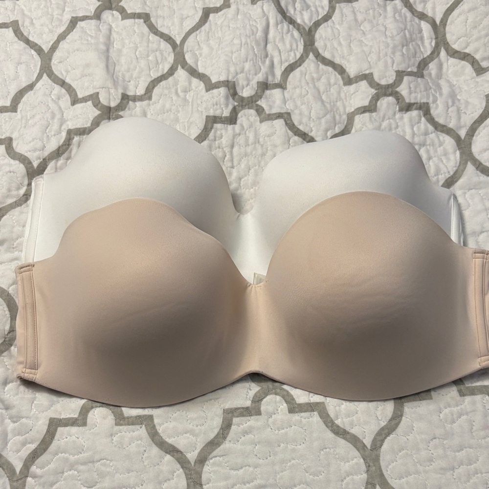 Victoria Secret Pink Strapless 2 Bra’s - 40D